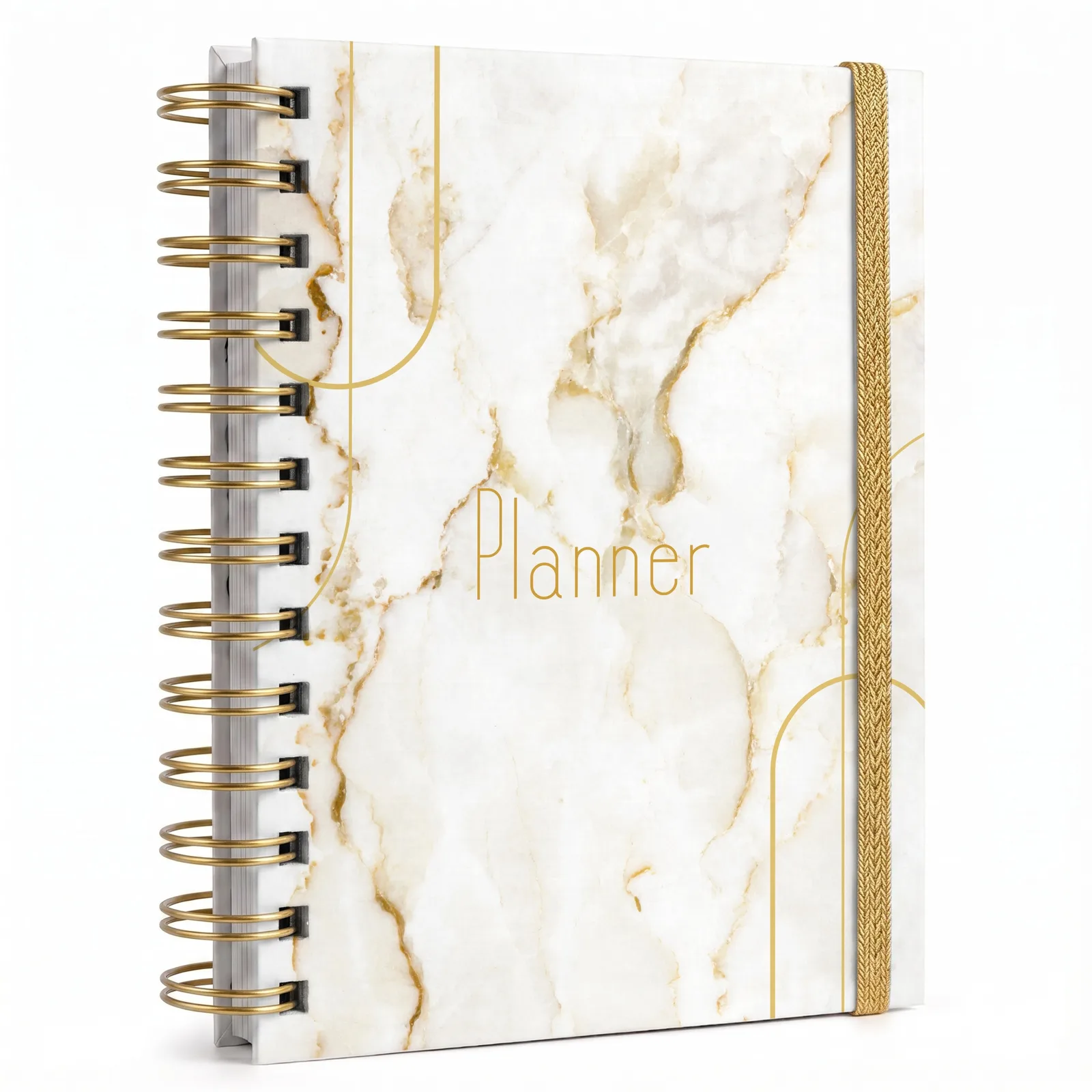 Planner Strategy – Mármore Dourado, capa