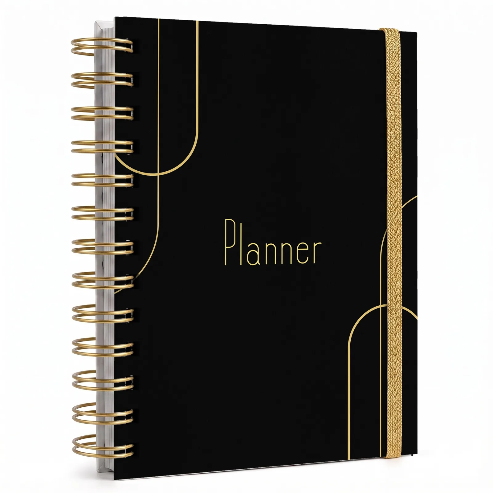 Planner Strategy – Preto com Dourado, capa